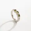 Anillo de Acero Inoxidable con Textura de Lava Estilo Transfronterizo Europeo y Americano para Mujer, Joyería de Anillo Minimalista Irregular con Microincrustaciones de Circonita
