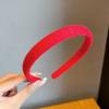 Diadema de punto coreana sencilla para niñas que salen, de color caramelo, para lavarse la cara y presionar el cabello.