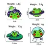 Insignias Metálicas de Animales de Dibujos Animados, Broches Lindos de Rana Astronauta, Decoraciones de Bolsas de Pareja Modernas y Versátiles