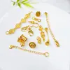 Retención de Color Alta Arena Dorada Cadena Media Extensión Hebilla de Cadena Hebilla de Pescado Hebilla de Fénix Cadena de Cola Chapado en Cobre Oro de 24K Accesorios para Joyería DIY Venta al por Mayor
