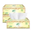 Papel de Seda Qingfeng Estilo Europeo 3 Capas 100 Hojas Servilletas Pañuelos Faciales Toallas de Mano Papel Higiénico Doméstico Paquete Económico