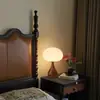 Alemania Tiffman Lámpara de Escritorio de Madera Maciza Dormitorio Mesita de Noche Protección Ocular Creativa Pantalla Esférica Decoración Lámpara de Escritorio para Dormitorio