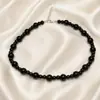 Colar de Pérolas com Design de Nicho de Luxo Leve para Mulheres Verão Versátil Corrente de Clavícula com Contas Elegante da Moda