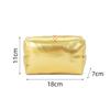 Bolsa de cosméticos de cuero suave plateado estilo coreano transfronteriza bolsa de aseo para mujer de tres piezas bolsa de cosméticos impermeable de alta calidad personalización