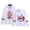 Novo Suéter com Capuz Estampado Casual Moda Outono/Inverno Masculino e Feminino Lançamento Cartoon Lâmina de Extinção Fantasma Barras Paralelas Soltas