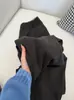 Calça Larga de Fleece Fino Outono/Inverno Estilo Preguiçoso Solta Caimento Fluido Perna Larga Calça Feminina que Cobre o Quadril Versátil Solta Temperamento Calça Longa de Perna Reta