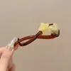 Pin para el pelo lujoso de tamaño grande con un delicado lazo, elegante y con estilo, pinza retorcida dulce estilo coreano para cabello grueso