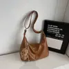 Bolso Grande Retro de Cuero Suave de Gama Alta para Commuters Mujeres 2026 Nueva Moda Estilo Coreano Simple Bolso de Hombro Cruzado Tote