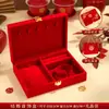 Caja de Joyería Sanjin Caja de Joyería para Boda Herrajes Dorados Caja de Regalo de Compromiso Anillo Colgante Compromiso Boda Empaque de Regalo Almacenamiento