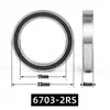 Rodamiento de Pared Delgada 6703Zz Sonda de Monitoreo para Cámara de Seguridad Rodamiento PTZ 17*23*4mm Rodamiento de Bolas