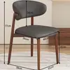 Silla de Comedor Estilo Vintage Nórdico Madera Maciza Falsa Silla con Respaldo para Mesa de Comedor de Restaurante Italiano de Lujo Ligero Celebridad de Internet Hogar Minimalista Moderno