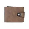 2026 Nueva Cartera para Hombre Cartera Corta con Cremallera Alrededor Gran Capacidad Ranuras Múltiples para Tarjetas Cartera de Mano Pequeña Cartera de Monedas Retro de Negocios