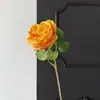 Flor artificial de rosa Austin de un solo tallo, arreglo de escena de boda de alta gama, arreglo floral, adorno de flor para decoración del hogar