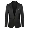 Chaqueta de traje de primavera para hombre, informal, combinable, coreana, de un solo pecho, de un solo color, pequeña, para hombre.