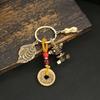 Artesanías de Latón Sanxingdui Llavero Colgante para Coche Colgante para Bolso de Hombre y Mujer Joyería Retro Vestida Antigua Longstinger