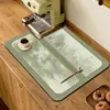 Alfombrilla Seca para Cocina de Barro de Diatomeas de Lujo Ligero Transfronteriza Americana Alfombrilla para Barra de Bar Alfombrilla Absorbente para Tazas de Té Alfombrilla Resistente a la Suciedad y al Calor para Mesa de Comedor