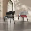 Silla de comedor simple, de alta gama, de lujo ligero, estilo chino, para uso doméstico, silla premium para isla de cocina con reposabrazos, respaldo con cojín suave, adecuada para hoteles y conversaciones informales