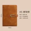 Caderno A5 com Logo Personalizado, Caderno de Escritório para Empresa, Bloco de Notas Simples, Caderno de Couro PU para Negócios para Funcionários