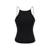 Top Camisola de Cuello Halter para Mujer 2026 Verano Nuevo Estilo Espalda Descubierta Sin Costuras Sujetador Integrado Camiseta sin Mangas Ropa Exterior Sexy