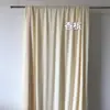 Cortinas de Tela Retro Coreana Francesa Color Albaricoque Crema Champaña Decoración Boda Primer Cumpleaños Banquete Estudio Fotográfico Fotografía