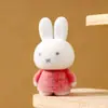 Acessórios Fofos de Coelho Miffy Aveludados para Sapatos Crocs, Figuras de Brinquedo da Moda, Bonecas Criativas Aveludadas, Enfeites de Mesa