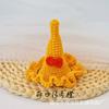Chapéu de Aniversário Doce de Princesa Headwear Totalmente Feito à Mão Crochê Chapéu Alto de Lã Presilha de Cabelo Grampo de Cabelo de Crochê Presilha BB Fábrica Direta