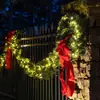 Decoração de Festa para Interior e Exterior Suprimentos de Natal Laço de Algodão Recheado Estrutura de Algodão Recheado Laço com Borda Dourada Decoração Pendente