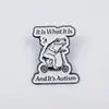 Broche de Liga de Pato Expresso de Desenho Animado Personalizado Animalzinho Fofo Simples Insígnia de Acessórios para Mochila Pronto para Venda