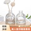 Botella de Aromaterapia de Vidrio de 50ml Botella Difusora de Ratán sin Fuego de 100ml Botella de Aromaterapia con Relieve para Coche Personalizada