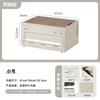 Polea de Plástico Caja de Almacenamiento Estilo Camping Caja de Almacenamiento con Puerta Lateral Estilo Japonés Caja de Almacenamiento Plegable para Coche y Exterior