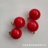 DIY vermelho pingente decorativo contas soltas contas roupas brincos pingente imitação pérolas atacado