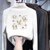 Camiseta térmica de forro polar con cuello alto medio para niños, top casual de manga larga para niñas, ropa interior cálida para otoño e invierno, adecuado para niños pequeños y niños pequeños
