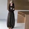Conjunto de pantalones con estampado de leopardo para niñas, primavera y otoño, nuevo top de manga larga 2026, pantalones de pierna ancha para niñas pequeñas, conjunto de dos piezas para niños mayores, estilo moderno