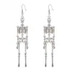 Amazon Transfronterizo Nuevos Pendientes de Halloween Exagerados Extraños Colgantes de Calavera Pendientes Joyería para Orejas de Disfraz para Mujer