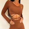 Ropa ajustada de entrenamiento europea y americana para mujer, traje de pantalones acampanados delgados, sujetador deportivo, chaqueta de yoga, shorts deportivos, conjunto de cuatro piezas