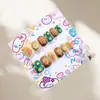 Bolsa de 12 Pegatinas para Uñas Postizas Infantiles, Piezas de Uñas Removibles, Diseño Lindo de Dibujos Animados para Niñas Pequeñas, Uñas Portátiles Divertidas y Juguetonas