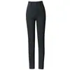 Pantalones Casuales de Ajuste Delgado de Alta Elasticidad Tipo Lápiz para Mujeres de Mediana Edad y Mayores, Color Gris Humo Otoño 2037