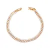 Pulsera de Diseño Cuadrado de Cobre Tachonada con Circonita de Lujo Ligero para Mujer, Joyería de Moda Versátil de Gama Alta de Nicho Exquisita