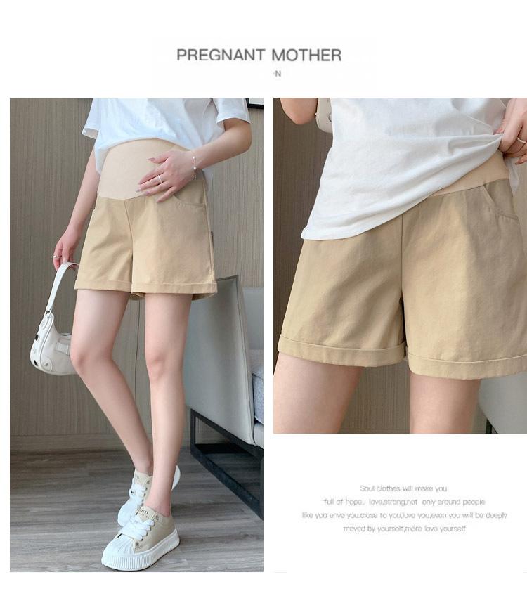 孕妇洗水牛仔全棉短裤夏季
