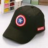 Gorra de Béisbol Capitán América para Niños Sombrero para Hombre y Mujer Sombrero Hip-Hop de Ala Plana Sombrero con Visera Parasol Trendy Venta al por Mayor Ala Grande