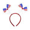 Haochuan 473 Nova Moda Transfronteiriça Faixa de Cabeça Infantil Faixa de Cabeça com Laço Dia da Independência Americana Grampo de Cabelo Cauda de Andorinha Adorno de Cabeça