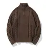 En Stock Suéter de Punto Retorcido con Cuello Redondo Otoño e Invierno Suéter de Pareja Pony Pequeño Suéter de Moda Versátil de Moda