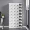 Armario metálico para vestuario de nueve puertas para empleados con cerradura seis puertas para dormitorio taller de fábrica zapatero multi-puerta vestuario