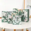Bolsa de Regalo Elegante Sencilla Bolso de Mano Bolsa de Papel Bolsa de Empaque Cheongsam Bolsa para Ropa Bolsa para Pasteles Flor Té Bolsa de Papel Vintage