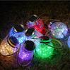 Lámpara de Bola Colgante LED Tarro de Masón Lámpara de Pared Solar Lámpara de Cielo Estrellado para Patio Lámpara de Proyección Tapón de Botella Cadena de Luces Impermeable IP67