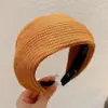 Faixa de cabelo xadrez de cetim para mulheres, faixa de cabelo antiderrapante para outono e inverno, uso diário, faixa de cabelo para lavar o rosto, acessório de cabelo de coroa alta