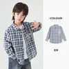Camisa de Algodón Puro para Niños Duoduo 2026 Nueva Colección Primavera y Otoño Top con Estampado a Cuadros para Niños Chaqueta Atuendo de Primavera