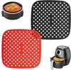Alfombrilla de silicona para horno de 7 pulgadas, revestimiento para freidora de aire, resistente a altas temperaturas, alfombrilla para freidora de aire, alfombrilla antiaceite para freidora de aire