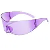 Nuevas Gafas de Sol de Una Pieza con Montura Cuadrada Tendencia Europea y Americana Gafas Sexy Hip-Hop Y2K Gafas Cyberpunk Venta al por Mayor