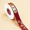 Atacado Transfronteiriço Fita para Casa Nova Mudança Bolo Flor Caixa de Presente Embalagem Fita Decoração de Presente Poliéster Ano Novo Chinês